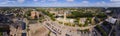 Pawtucket Historic town center aerial view, Rhode Island, USA Royalty Free Stock Photo