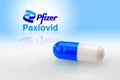 Paxlovid pill medication for treatment Covid19 in close up