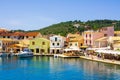 Paxos harbor, Greece, Paxos a small island south of Corfu one of the Greek islands in the Ionian sea Royalty Free Stock Photo