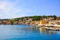 Paxos harbor, Greece, Paxos a small island south of Corfu one of the Greek islands in the Ionian sea Royalty Free Stock Photo