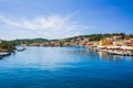 Paxos harbor, Greece, Paxos a small island south of Corfu one of the Greek islands in the Ionian sea Royalty Free Stock Photo