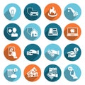 Pay Bill Icons Flat Set Royalty Free Stock Photo