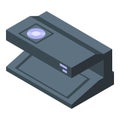 Pay cashier icon isometric vector. Business machine