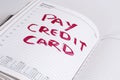 Pay credit card bill Royalty Free Stock Photo