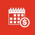 The pay day icon. Tax and payment, dividends symbol.