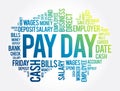 Pay Day word cloud collage, business concept background Royalty Free Stock Photo