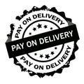 Pay on delivery black stamp. Sign.Seal.