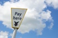 Pay here Royalty Free Stock Photo