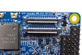 Pay mini computer with a processor and interface connectors. Min
