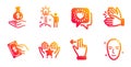 Pay money, Income money and Clapping hands icons set. Ranking, Creative idea and Touchscreen gesture signs. Vector