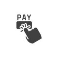 Pay per click advertising vector icon