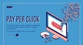 Pay per click isometric landing page. Ppc strategy