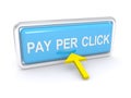 Pay per click sign Royalty Free Stock Photo