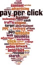 Pay per click word cloud Royalty Free Stock Photo