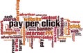 Pay per click word cloud