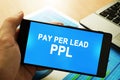 Pay per lead PPL. Royalty Free Stock Photo