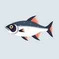 payara fish fish vector flat minimalistic isolated illustration illustration Royalty Free Stock Photo