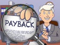 Payback through Lens. Doodle Style. Royalty Free Stock Photo