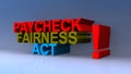 Paycheck fairness act on blue