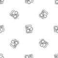 Paycheck paper pattern seamless vector Royalty Free Stock Photo