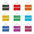 PAYDAY Announcement, Flat icon or logo, color set