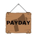 PAYDAY Announcement, Flat Illustration