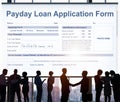 Payday Loan Application Form Salary Debt Concept Royalty Free Stock Photo