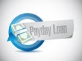 payday loan sign illustration design