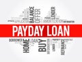 Payday Loan word cloud collage, business concept background Royalty Free Stock Photo