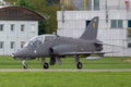 Finnish Air Force British Aerospace Hawk Mk 51 jet trainer aircraft from the Midnight Hawks display team