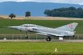 Former Swiss Air Force Dassault Mirage III fighter aircraft J-2012 HB-RDF Royalty Free Stock Photo