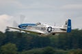 1944 North American P-51D Mustang fighter aircraft Moonbeam McSwine F-AZXS Royalty Free Stock Photo