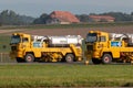 Boschung airport division large Jet broom used by the Swiss Air Force to clean airport runways