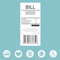 Paying bill concept