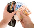 Paying Cash with Euro Currency