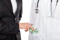 Paying for medical services Royalty Free Stock Photo