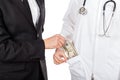 Paying for medical services Royalty Free Stock Photo