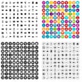 100 paying money icons set vector variant Royalty Free Stock Photo