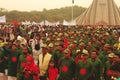 After paying respect to national memorial in bangladesh people are going back