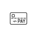 Payment Button line icon