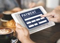 Payment Electronic E-commerce Credit E-payment Concept Royalty Free Stock Photo