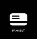 Payment icon. Credit or debit card payment type symbol vector il