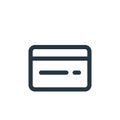 payment icon vector from ecommerce user interface concept. Thin line illustration of payment editable stroke. payment linear sign
