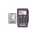 Payment machine illustration