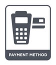 payment method icon in trendy design style. payment method icon isolated on white background. payment method vector icon simple Royalty Free Stock Photo