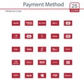 Payment method icons set vector Royalty Free Stock Photo