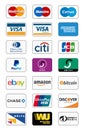 Payment method icons Royalty Free Stock Photo