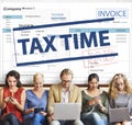 Payment Received Taxation Tax Time Concept Royalty Free Stock Photo