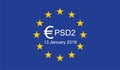 Payment Services Directive 2 PSD2 Royalty Free Stock Photo