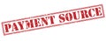 Payment source stamp on white background Royalty Free Stock Photo